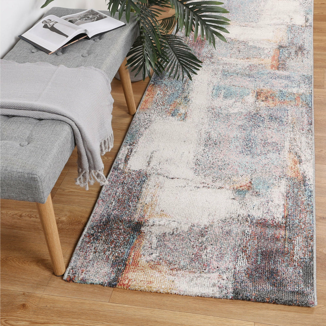 Aveza Abstract Grey Rug 200x290 cm