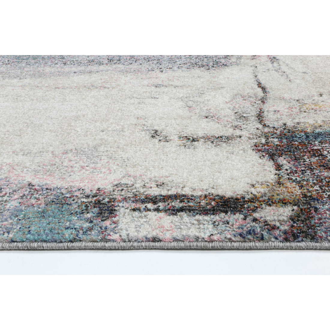 Aveza Abstract Grey Rug 200x200cm