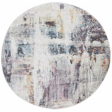 Windsor Abstract Multi Round Rug 160x160cm
