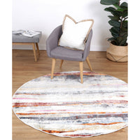 Windsor Modern Multi Round Rug 160x160cm