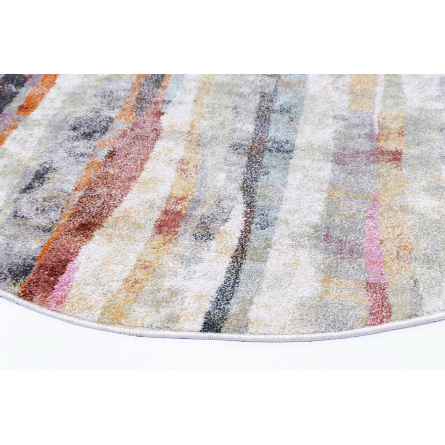 Windsor Modern Multi Round Rug 160x160cm