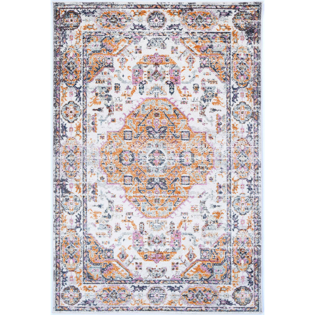 Windsor Medallion Rustic Rug 80x300cm