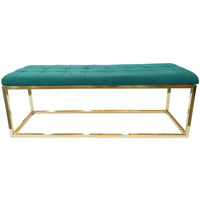 Holly Gold / Green Ottoman