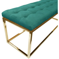 Holly Gold / Green Ottoman