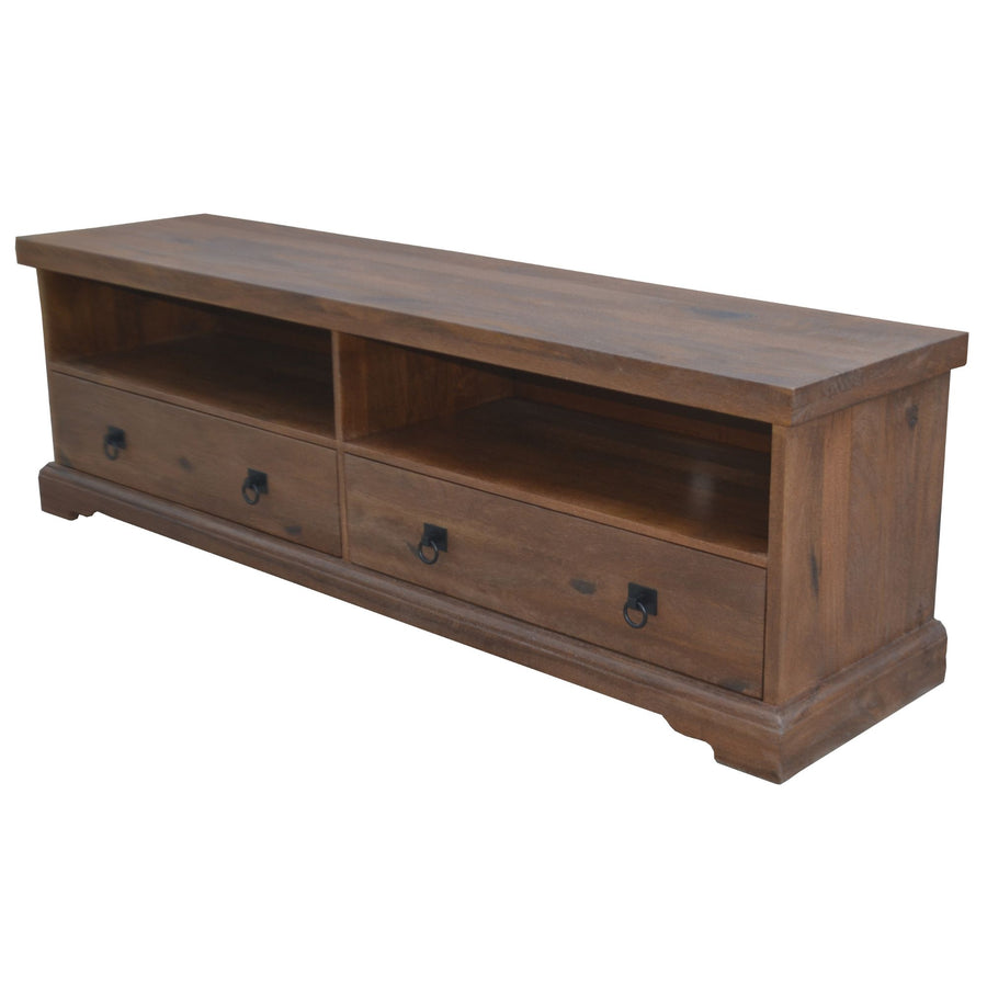 Florence Entertainment TV Unit 180cm 2 Drawer Solid Mango Timber Wood