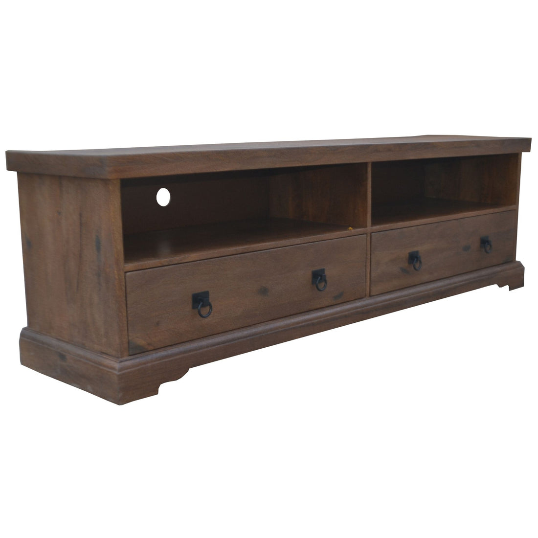 Florence Entertainment TV Unit 180cm 2 Drawer Solid Mango Timber Wood