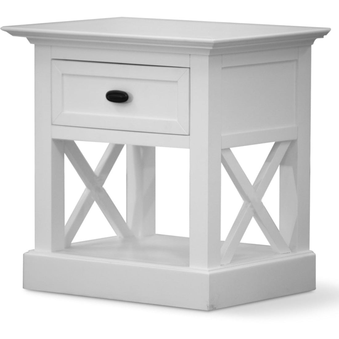 Beechworth Bedside Tables 1 Drawer Storage Cabinet Shelf Side End Table - White