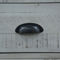 Tallboy 7 Chest of Drawers Solid Acacia Timber Wood Cabinet Brown White