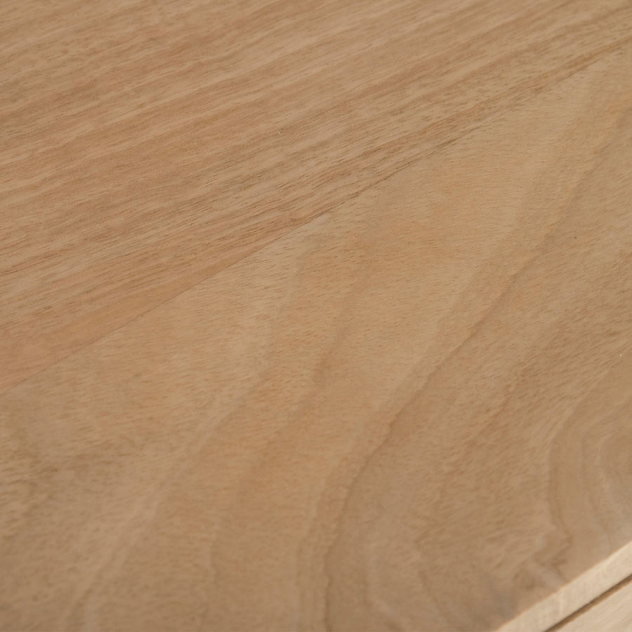 Storage Cabinet Buffet Chest of 3 Drawer Mango Wood Rattan Natural