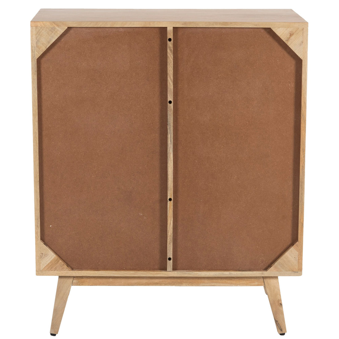 Storage Cabinet Buffet Chest of 4 Drawer Mango Wood Rattan Natural