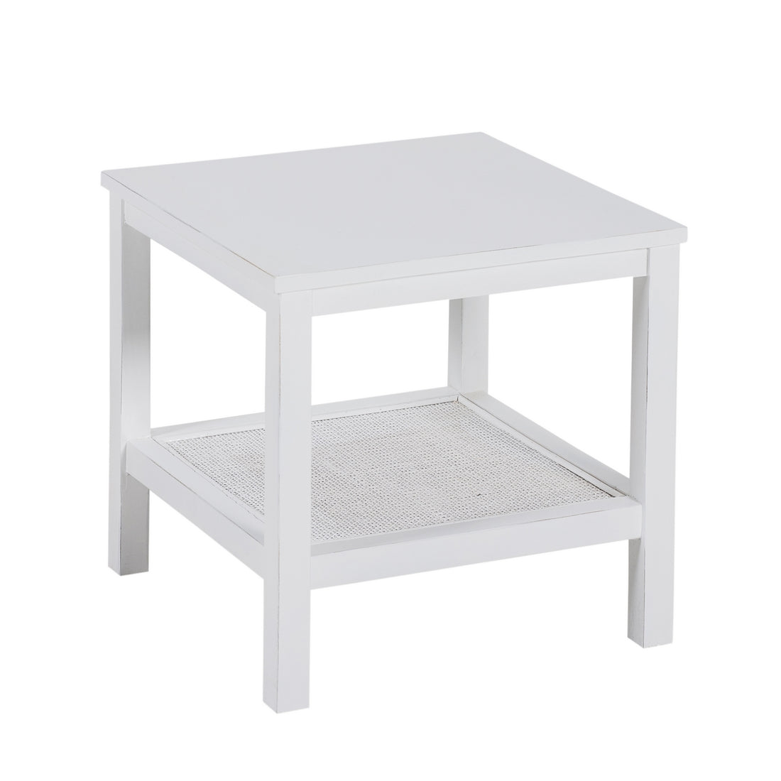 Jasmine Coffee Side Table Laptop Desk Bedside Sofa End Tables Mindi Wood - White