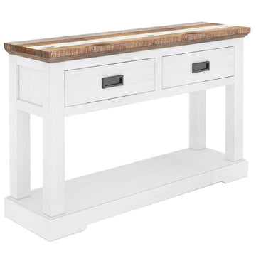 Orville Console Hallway Entry Table 125cm Solid Acacia Timber Wood - Multi Color