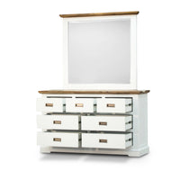 Orville 5pc Queen Bed Frame Suite Bedside Dresser Furniture Package - Multi Color