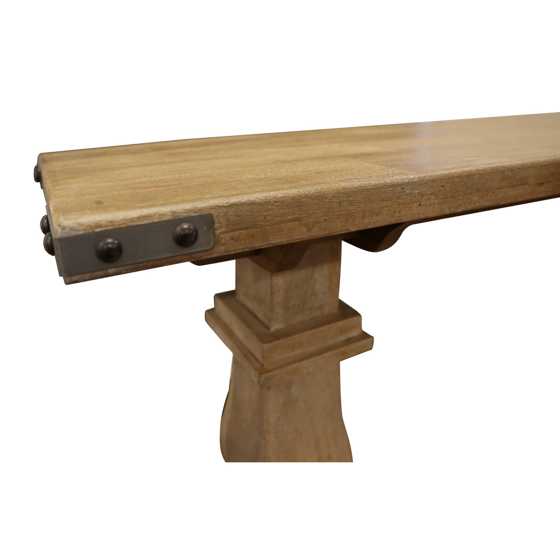 Console Entry Hallway Table 160cm Pedestal Mango Wood - Honey Wash