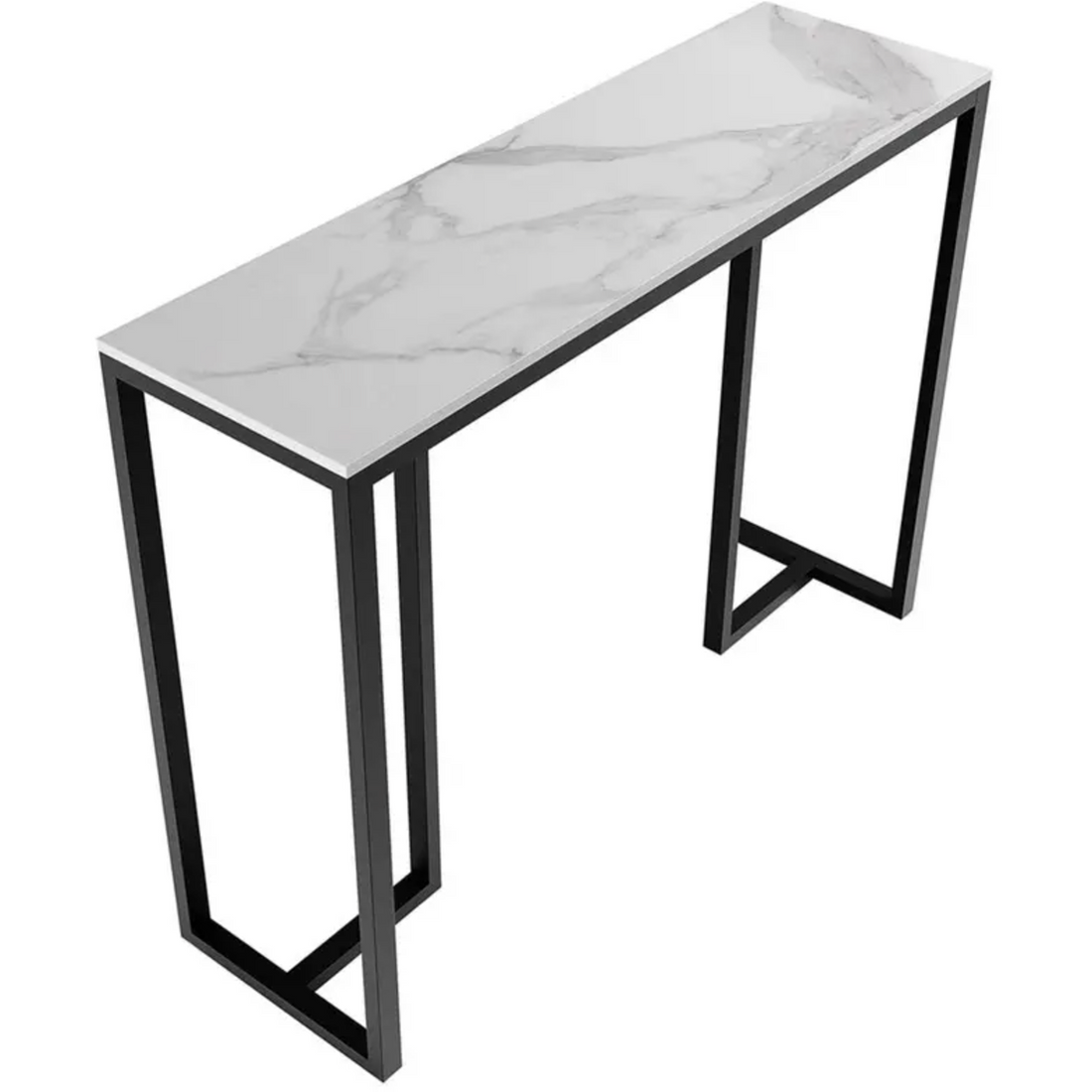 Interior Ave - Stone Marble Console - Marble & Black