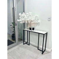 Interior Ave - Stone Marble Console - Marble & Black