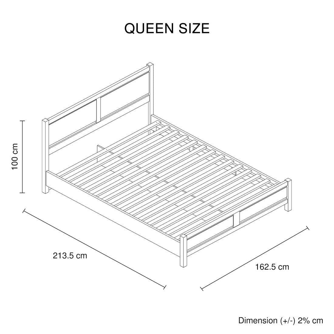 3 Piece Bedroom Queen Suite White Ash - Bed, Bedside Table