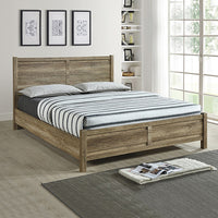 Varnished Oak Bed Frame - King