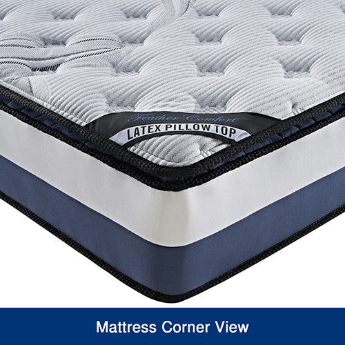 Pocket Spring Mattress Latex Pillow Top Foam (Medium Weight) - King