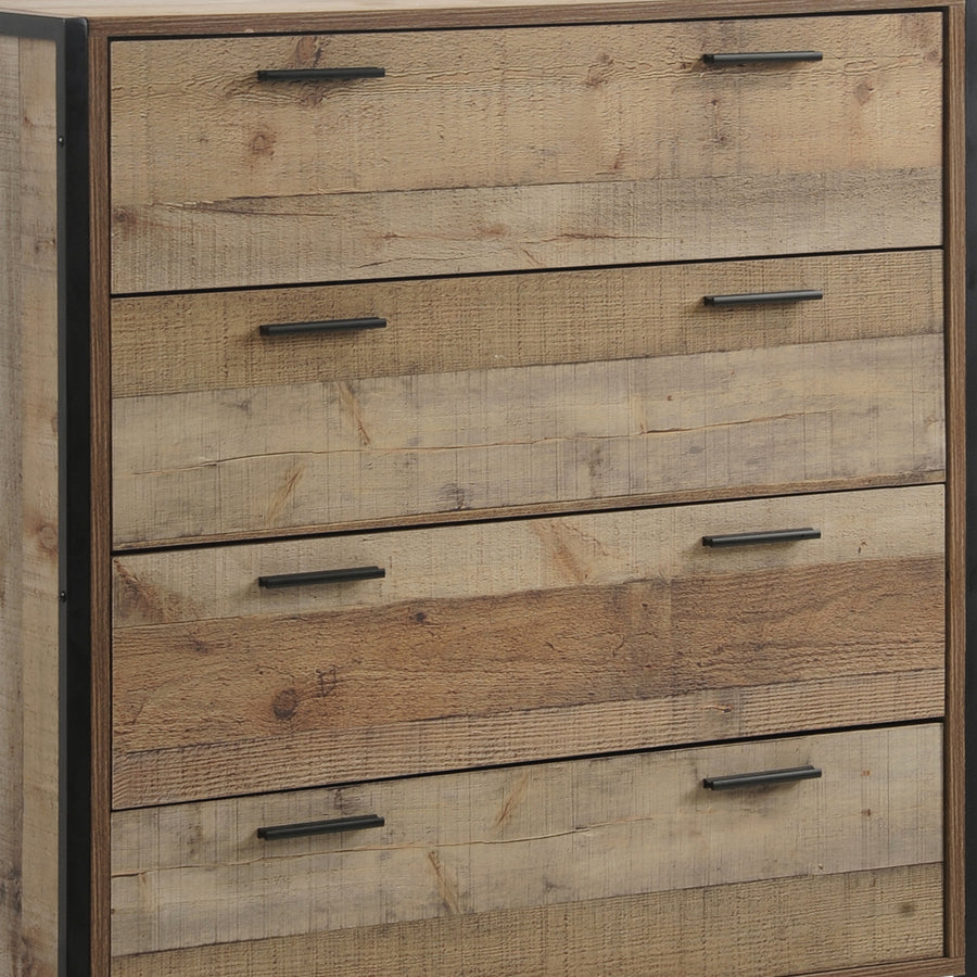 Tallboy with 4 Storage Drawers Oak