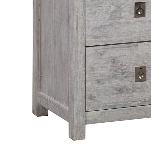 Ash Wood Tallboy with 5 Storage Drawers