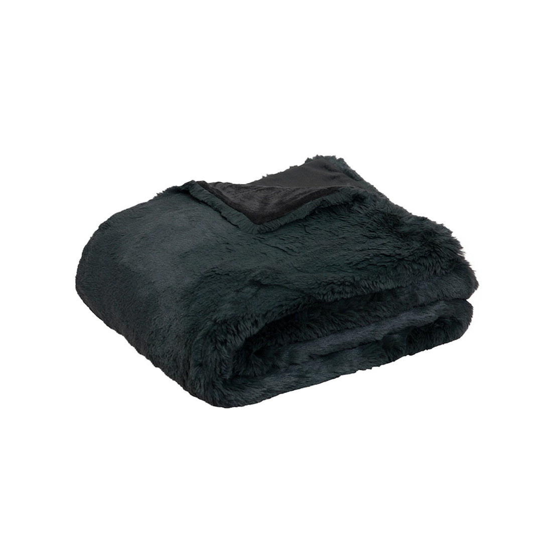 Home Arlo Faux Fur Throw Charcoal