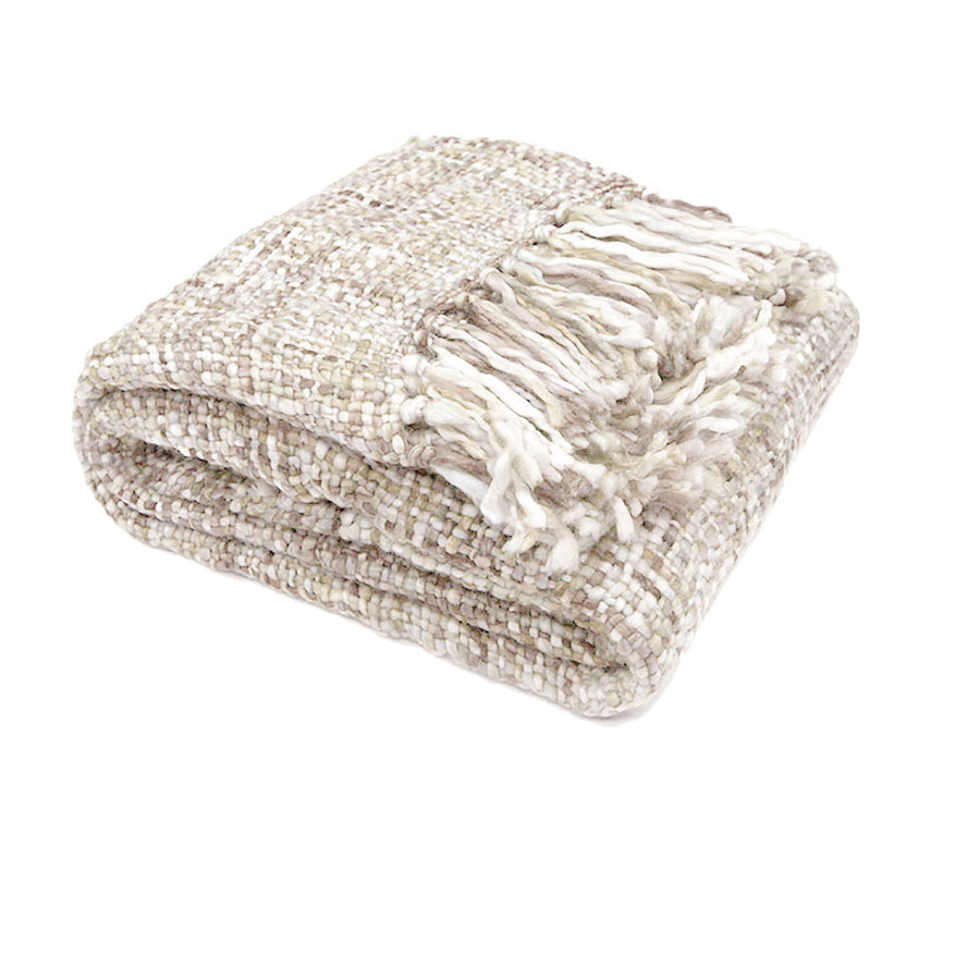 Knitted Weave Throw 127x152cm - Natural Beauty