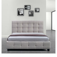 Fabric Deluxe Bed Frame Beige - Double
