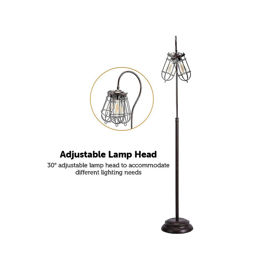 Industrial Bronze Floor Lamp