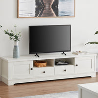 White Coastal Style 180cm Entertainment Unit