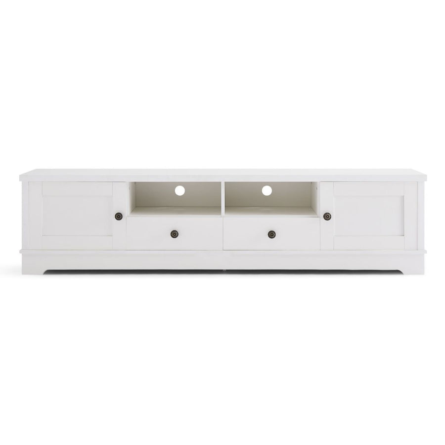 White Coastal Style 180cm Entertainment Unit