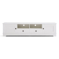 Margaux White Coastal Style 180cm Entertainment Unit