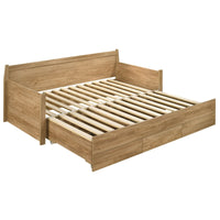 Natural Wooden Day Bed with 3 Drawers Sofa Bed Frame