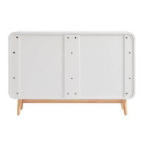 White Modern Retro Chest of Drawers Cabinet