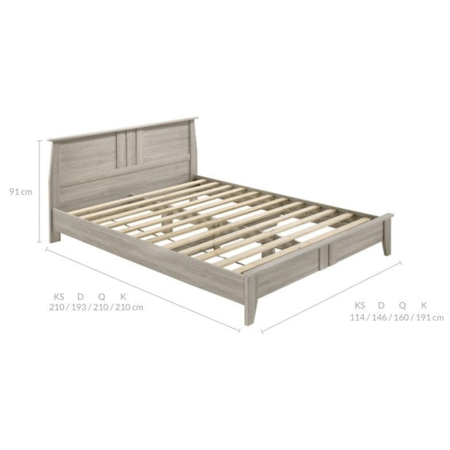 Wooden Bed Frame Base - Queen