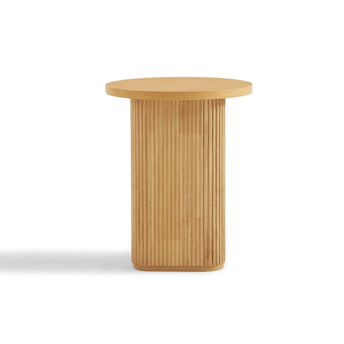 Kate Round Column Side Table in Natural