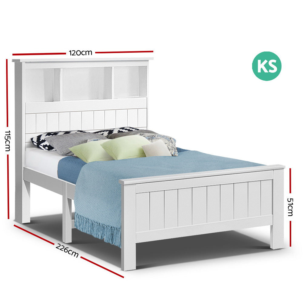 King Single Wooden Timber Bed Frame