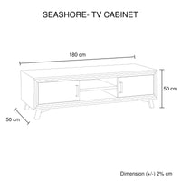 Entertainment Unit with 2 Storage Drawers