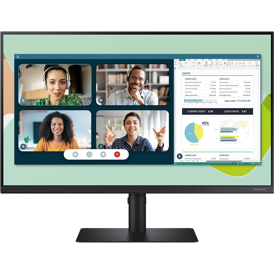 23.8 Inch Flat Full HD Monitor With Built-in Webcam