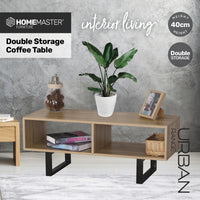 Coffee Table Wide Dual Storage Stylish Modern Design 1m