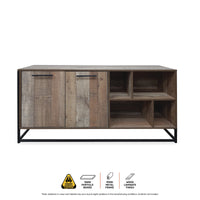 Vogue Wood Tone Sideboard Stylish Rustic Flawless Design 150cm